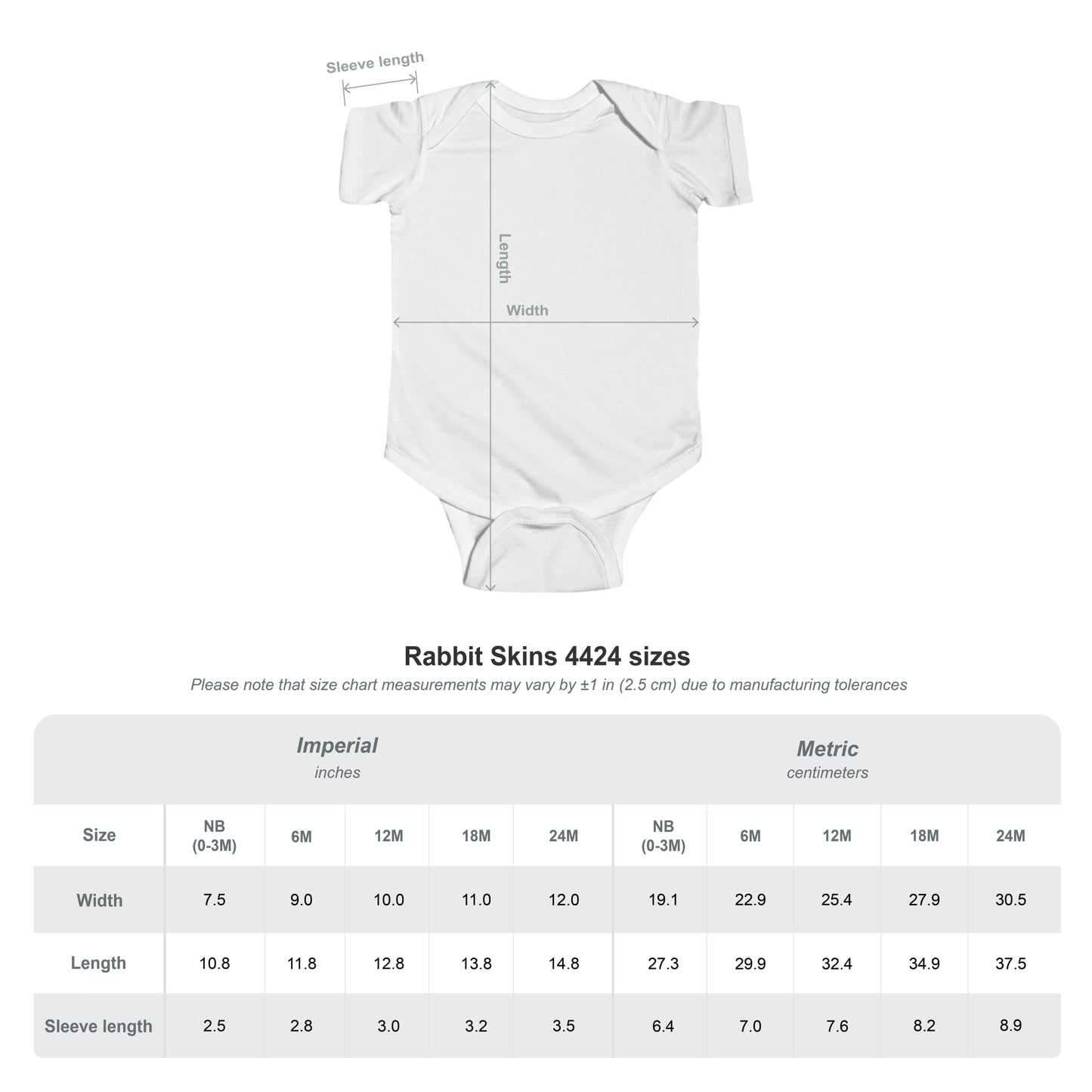 INFANT FINE JERSEY BODYSUIT